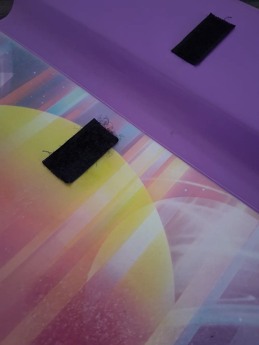 Mead Trapper Keeper 1 Inch Binder Sunset Retro 80s Grid Synthwave 2 Reissue